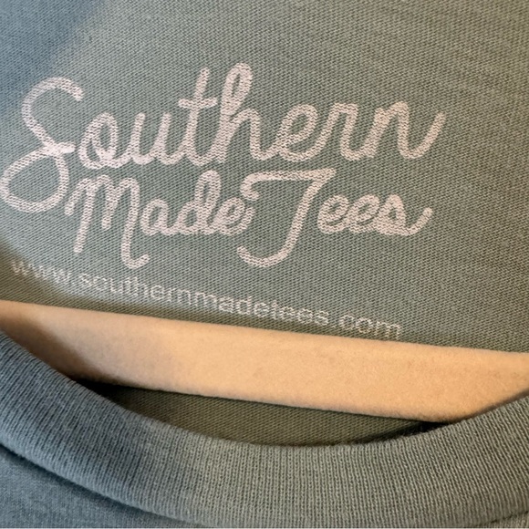 Oh Joy Green Tee. From Southern Made Tees. Size large. - Picture 5 of 6